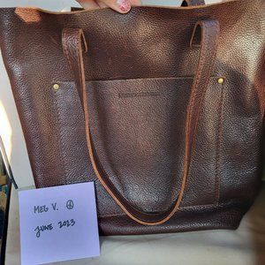 Portland Leather Crossbody Tote